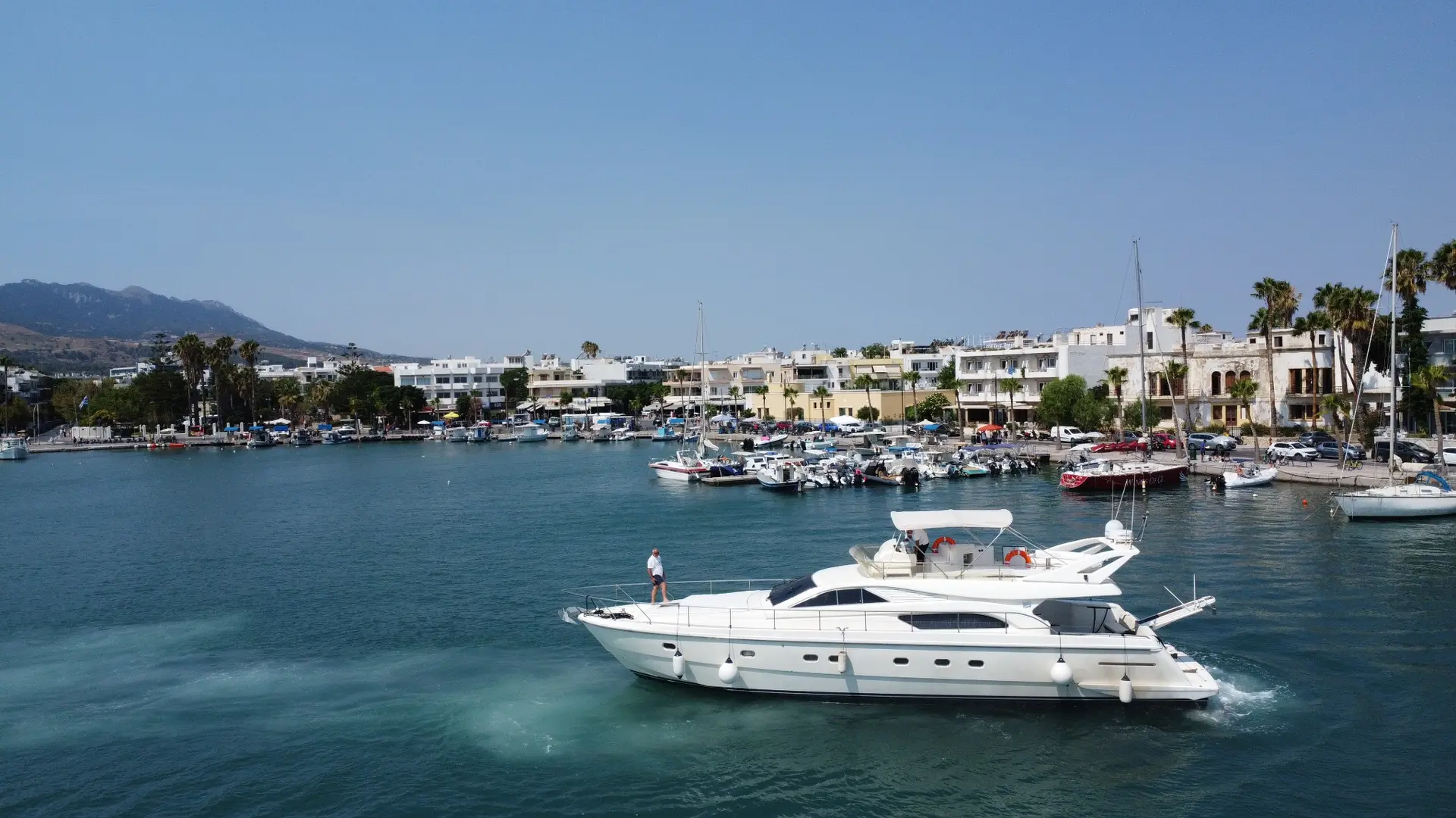 Ferretti 57 in Kos marina