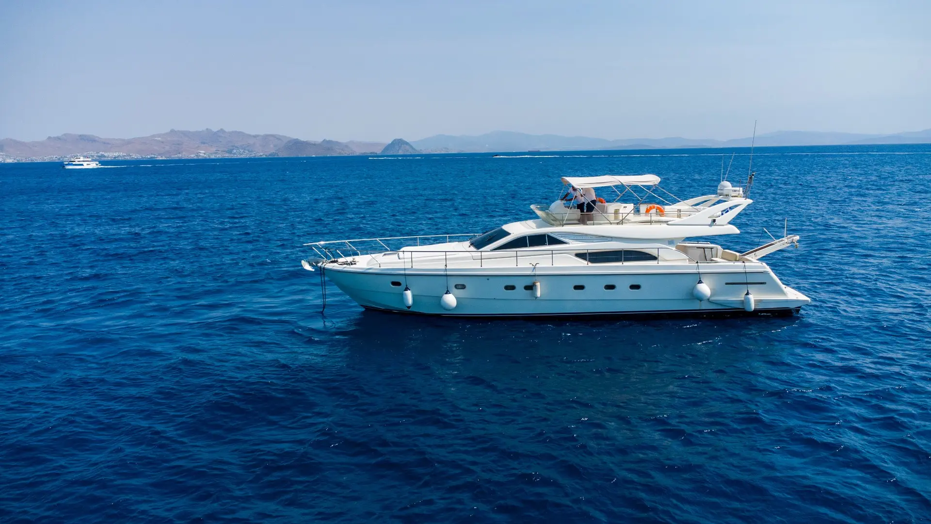 Ferretti 57 at sea