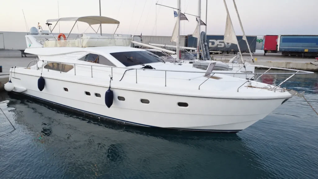 Aerial view of the Ferretti 57 luxury yacht near Kos – gallery 2