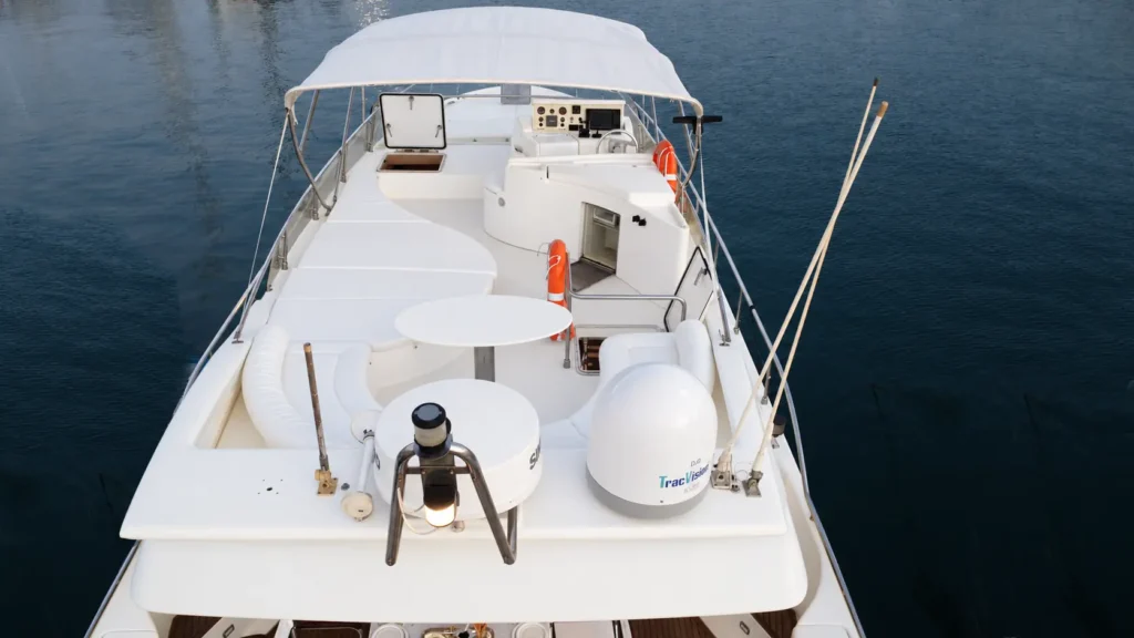Aerial view of the Ferretti 57 luxury yacht near Kos – gallery 7